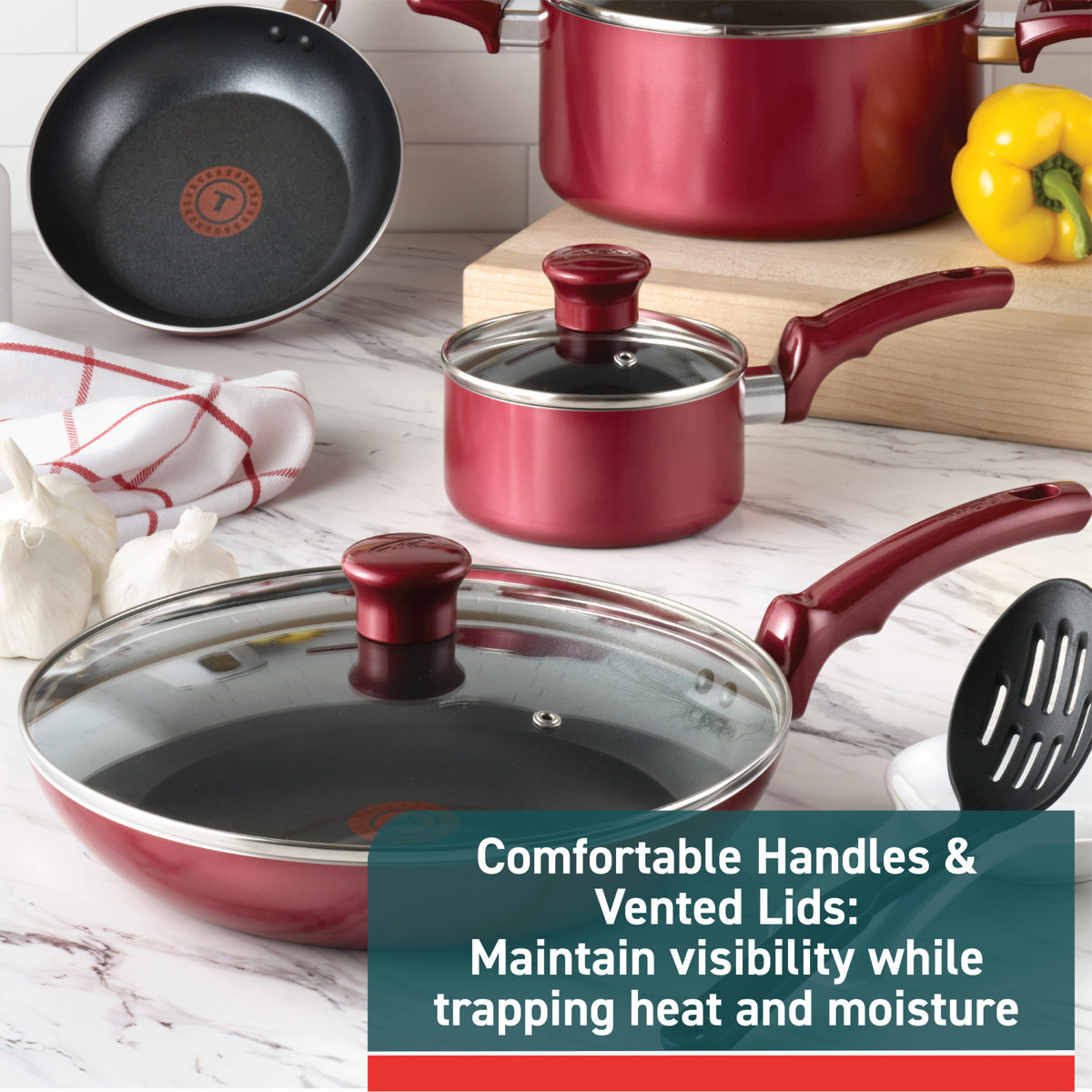 Non-stick Pots And Pans Cookware 10 Piece Set